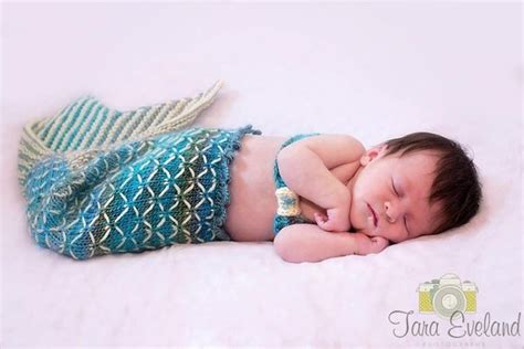 Pdf Knit Mermaid Tail Pattern Newborn Photo Props Mermaid Etsy