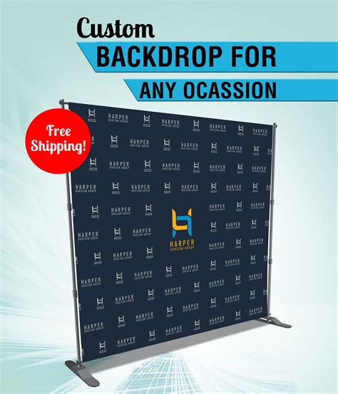 Custom Backdrop Banner And Stand Combo Step And Repeat Carbonink Shop