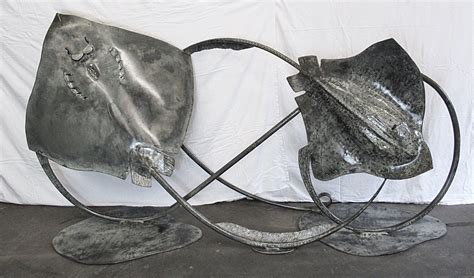 Large Stingray Sculpture — Kv Artist Blacksmith