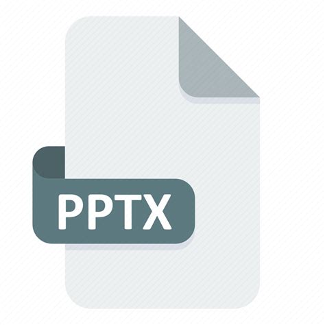 Extension Format Pptx File Document Icon Download On Iconfinder