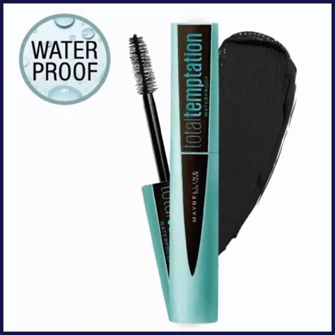 maybelline ny total temptation mascara waterproof creates bold volume creamy formula with