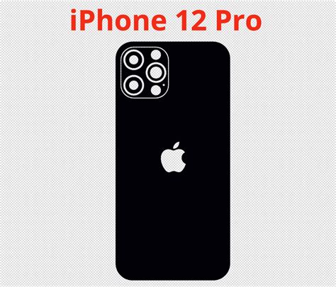 Apple Iphone 12 Pro Vector Cut File Skin Template Etsy