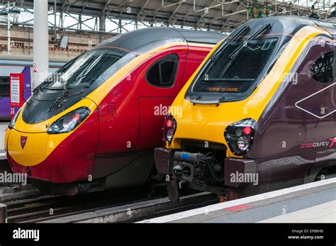 Virgin Trains Pendolino And Cross Country Voyager High Speed Trains