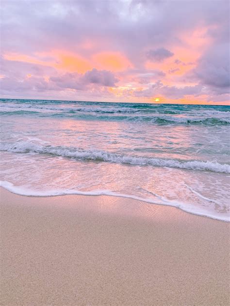 Hawaii Sunrise Photo Diary Sky Aesthetic Beach Sunset Wallpaper