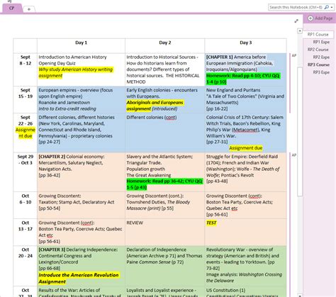 Page One Of Your Onenote Class Notebook Onenoteschool