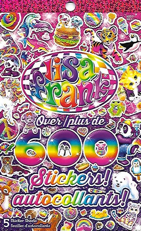 Lisa Frank Sticker Book 600 Stickers Fantastical Etsy