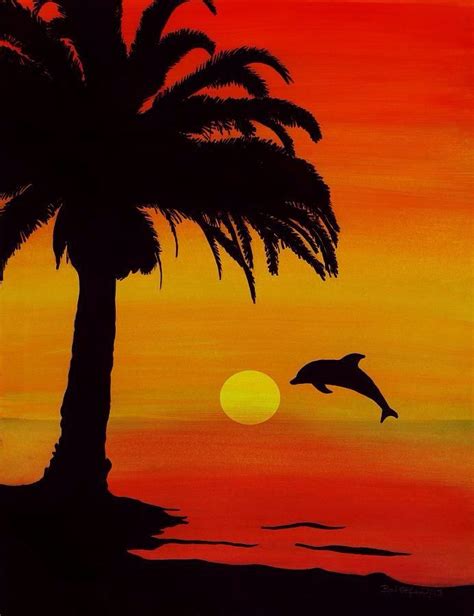 How to paint water 2. Easy Sunset Drawing at GetDrawings | Free download