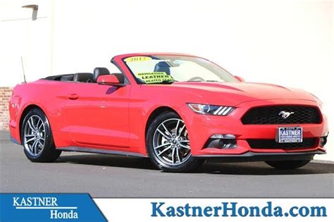 2017 Ford Mustang Ecoboost Premium Convertible Rwd For Sale In Oakland