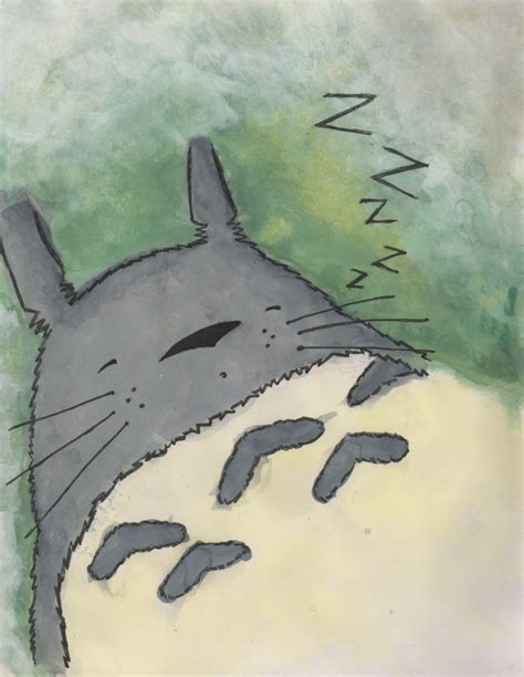 Totoro Sleeping By That Strange Girl127 On Deviantart