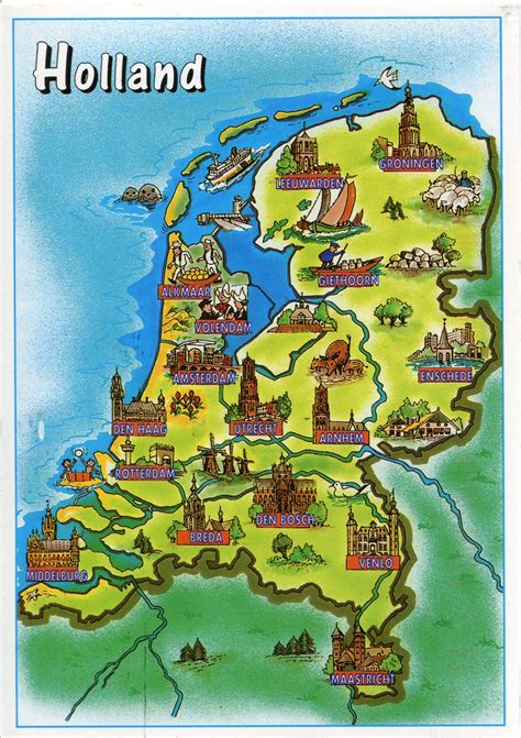 Holland Netherlands Map | Netherlands map, Holland map, Holland