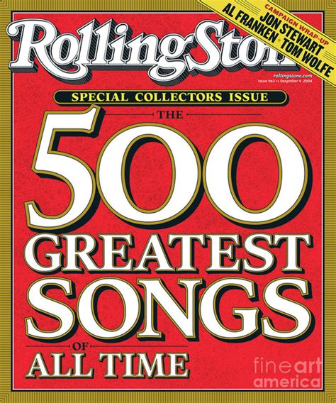 Rolling Stone Cover Volume 963 1292004 The 500 Greatest Songs