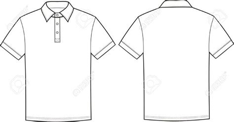 Ilustración Del Vector De La Camiseta Del Polo Frontal Y Trasera Puntos