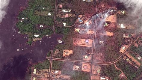 Hawaii Volcano Before And After Satellite Images Show Devastation