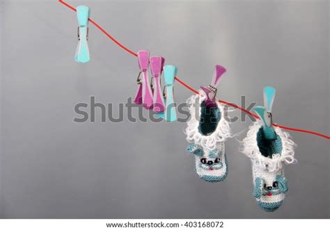 Baby Clothes On Clothesline Stock Photo 403168072 Shutterstock