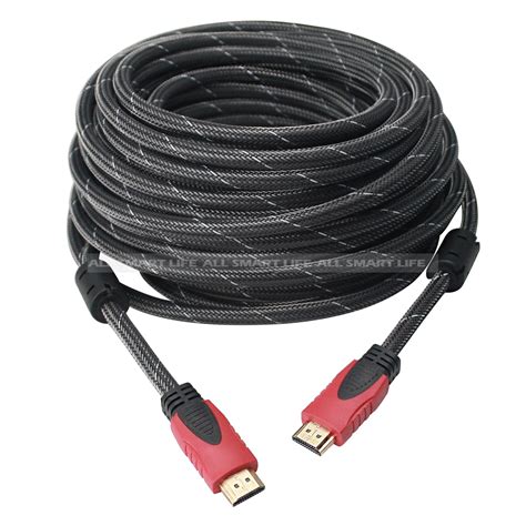 Hdmi Cable 100 Ft 30m Braided Cord High Speed Audio Return Channel