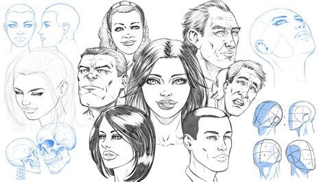 How To Draw Comic Style Heads Step By Step From Any Angle Ram Studios Comics