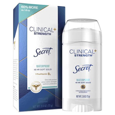 Secret Clinical Strength Antiperspirant Deodorant Soft Solid Waterproof