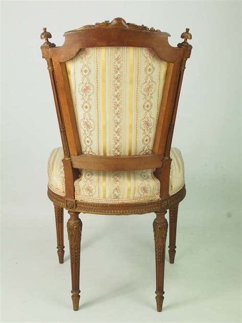 In 1950, the plastic side chair and plastic armchair were put on the market as the first industrially manufactured plastic chairs in history. Pair of Antique Giltwood French Side Chairs in Louis XVI ...