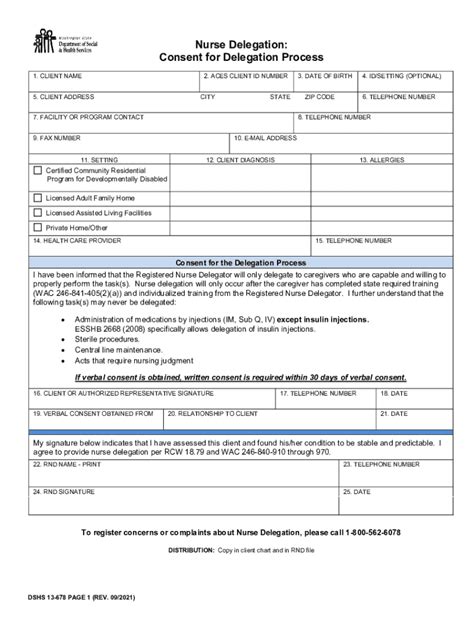 Nurse Delegation Forms Fill Out And Sign Printable Pdf Template Signnow