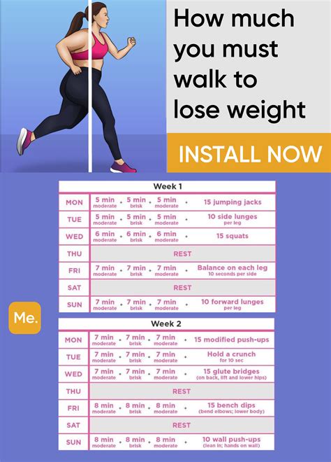 How Much To Walk For Losing Weight Workout Warm Up Walking Plan