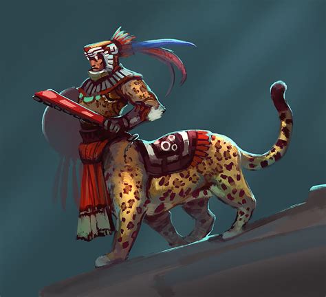 Jaguar Warrior By Noe Leyva On Deviantart Aztec Warrior Character