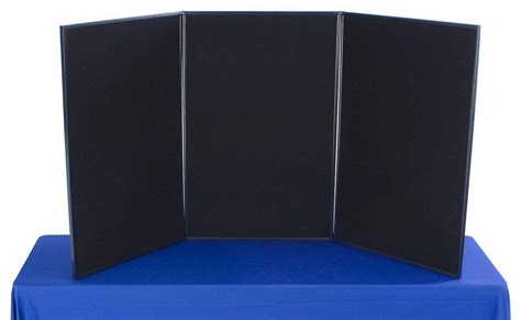 Displays2go Tri Fold 3 Panel Display Board 72 X 36 With Black Hook