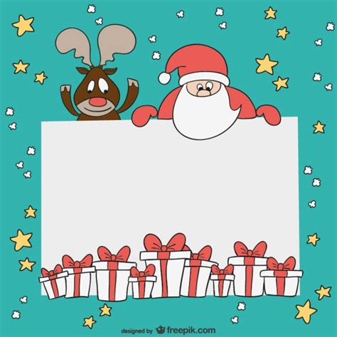 Photo christmas card templates & seasonal designs for photoshop & illlustrator. Free Vector | Christmas card template