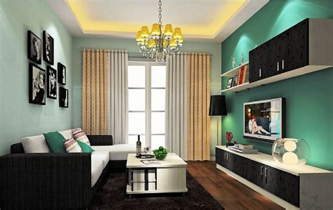 gambar contoh cat ruang tamu kecil modern room color combination