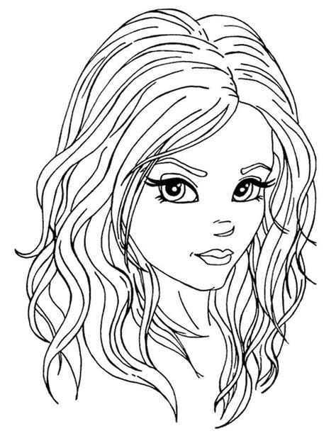 Beautiful Girl Drawing Coloring Pages Coloring Pages