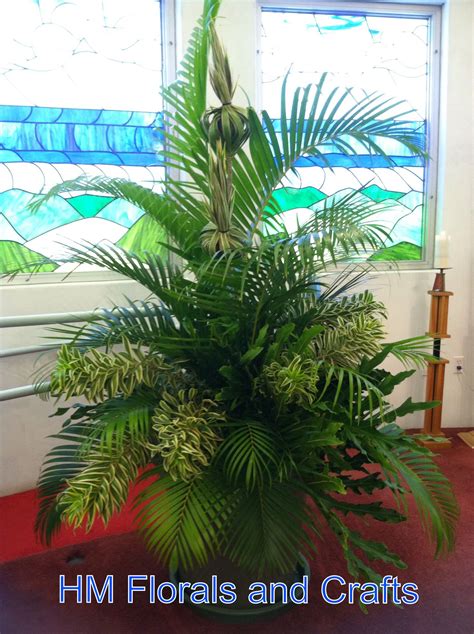 Palm Sunday Arrangement Palms Song Of India Dracaena And