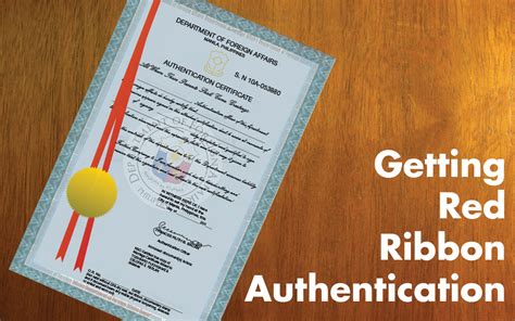 Dfa Red Ribbon Authentication Requirements Documents And Procedures