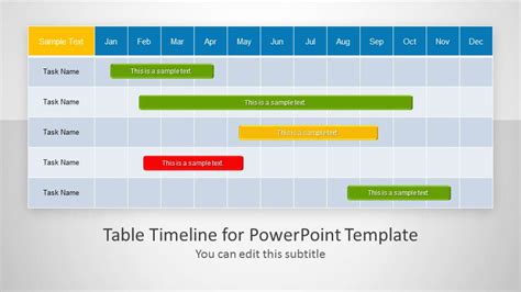 Table Timeline Template For Powerpoint Slidemodel My Xxx Hot Girl