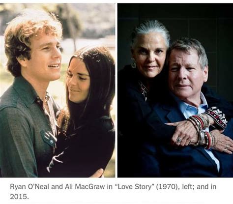 Ryan Oneal And Allie Mcgraw In Love Story 1970and In 2015 Ali
