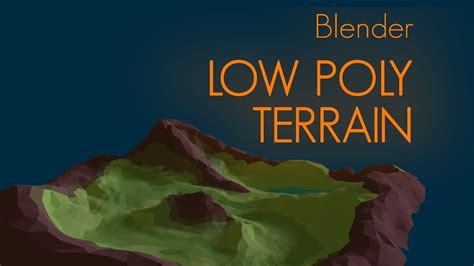 Make Low Poly Terrain Blender Beginner Tutorial Youtube