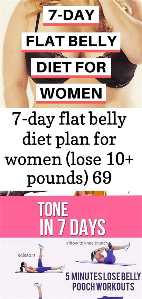 7 Day Flat Belly Diet Plan For Women Lose 10 Pounds Lose Belly Pouch