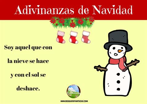 Desafía tu mente y resuelve acertijos de lógica con respuesta fáciles. Fichas de ADIVINANZAS de NAVIDAD para niños en PDF