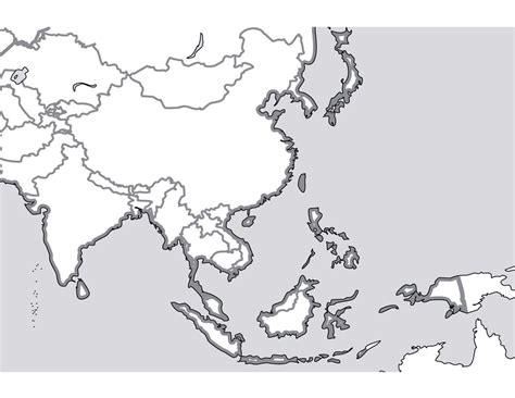 Blank Political Map Of Southeast Asia