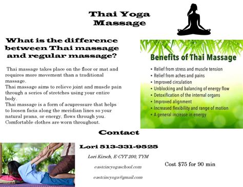 thai yoga massage east cincy yoga