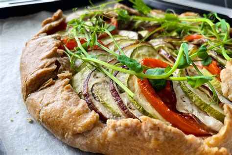 Juicy Vegetable Galette With Ricotta Cheese Lemon Cook