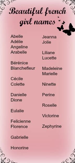 Unique French Baby Names And Meanings Trailesneuxbe
