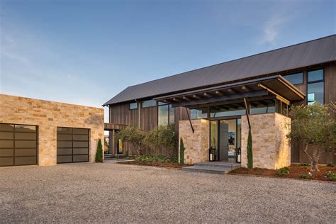 Modern Farmhouse Inspired Residence In Napa Valley Art Barn Modern