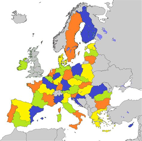 A Europe of Regions - Map Fantasy : eu