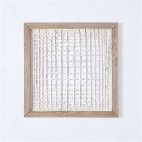 Framed Handmade Paper Wall Art Overlapping Lines Paper Wall Art