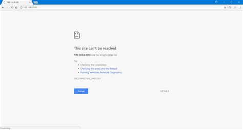 The error is usually caused when users have limited access to a web domain. Unable To Connect To Ip Camera Subnet Issue