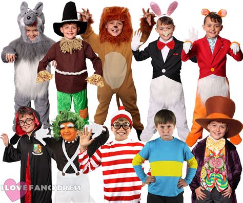 Boys World Book Day Fancy Dress Costume Childs School Book Week Choose