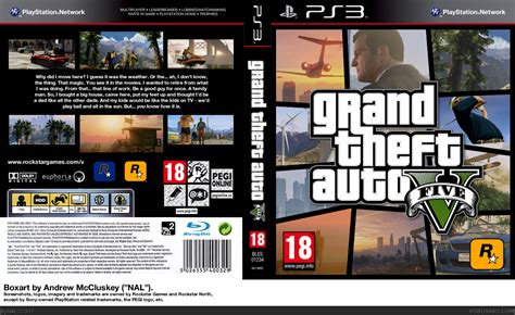 Grand Theft Auto V Playstation 3 Box Art Cover By Nal