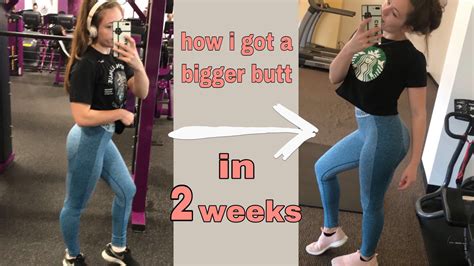 How I Got A Bigger Butt In 2 Weeks 2 Week Butt Transformation Youtube
