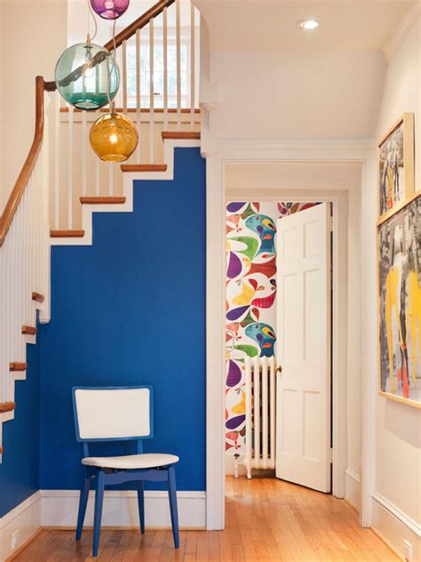 Classic Foyer Features Fun Splashes Of Vibrant Color Hgtv