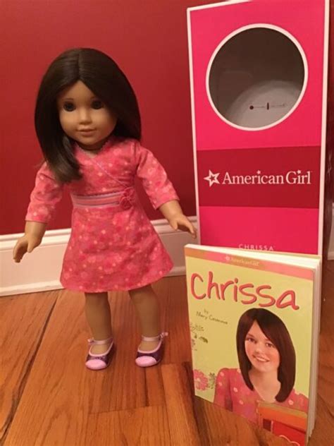 American Girl 2009 Chrissa Doll Euc Meet Outfit With Original Box Book