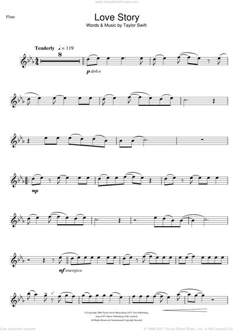 Taylor Swift Love Story Sheet Music For Flute Solo Pdf